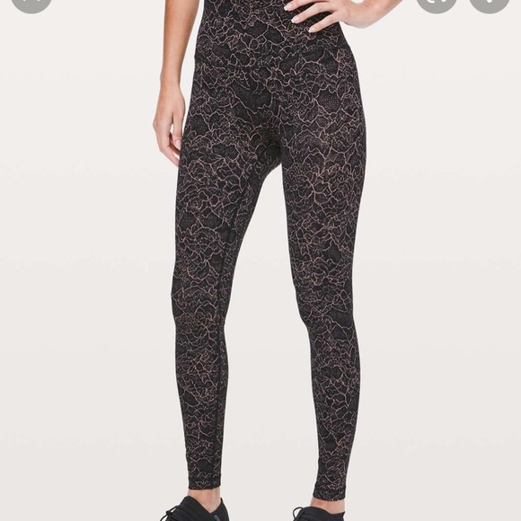 Lululemon align full length 28” lacescape spanish rose - Picture 1 of 6